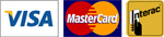 Visa & Mastercard credit card and interact images